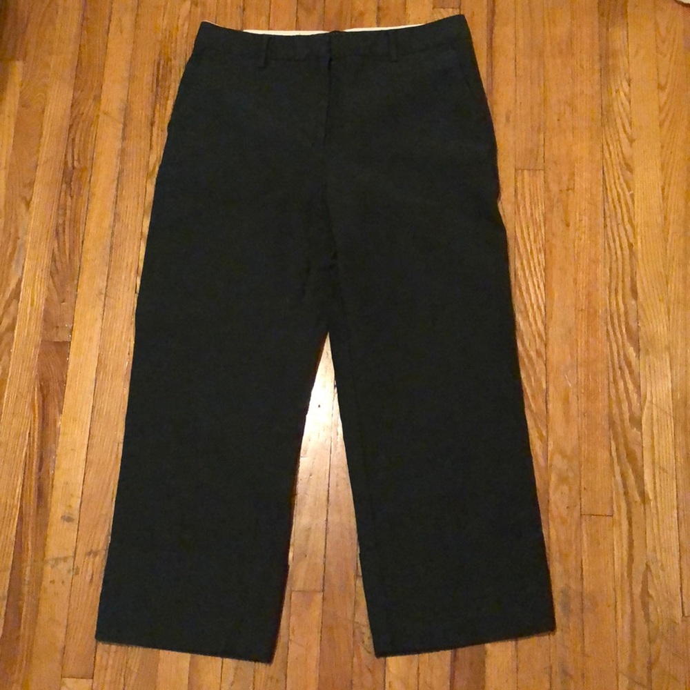 Zara High Waisted, Wide Leg, Cuffed Crops
